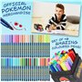 Pokemon Feutres Coloriage Enfants Set de 48 Stylos Feutres Lavables Pikachu Kit Créatif Enfant École Voyage Coffret Coloriage Id