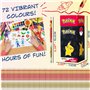 Pokemon Set Coloriage de 72 Crayons de Couleur Fournitures Scolaires Dessin Enfant Boîte de Rangement Pikachu Cadeau Fille et Ga