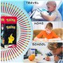 Pokemon Set Coloriage de 72 Crayons de Couleur Fournitures Scolaires Dessin Enfant Boîte de Rangement Pikachu Cadeau Fille et Ga