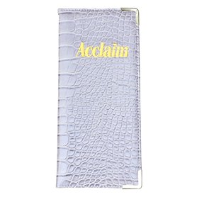 Acclaim Support rigide pour cartes de score de bowling - Légèrement rembourré - Effet texture reptiles - 23 cm x 10 cm - Avec cl Acclaim Support rigide pour cartes de score de bowling - Légèrement rembourré - Effet texture reptiles - 23 cm x 10 cm - Avec cl