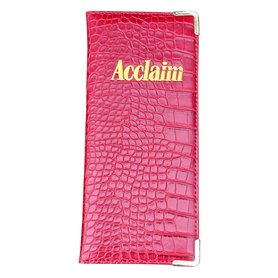 Acclaim Support rigide pour cartes de score de bowling - Légèrement rembourré - Effet texture reptile - 23 cm x 10 cm - Avec cli Acclaim Support rigide pour cartes de score de bowling - Légèrement rembourré - Effet texture reptile - 23 cm x 10 cm - Avec cli