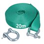 AB Tools Sangle de remorquage extra longue de 20 m et deux manilles 8T pour remorquage tout-terrain 4 x 4