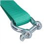 AB Tools Sangle de remorquage extra longue de 20 m et deux manilles 8T pour remorquage tout-terrain 4 x 4