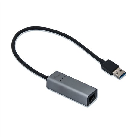i-tec USB 3.0 Métal Gigabit Ethernet Adapter 1x USB 3.0 vers RJ-45 avec LED pour Windows MacOS Linux Android