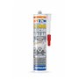 Dryzone Mastic Silicone Transparent Résistant aux Moisissures (310 ml) | Cartouche Silicone Sanitaire Premium pour Salle de Bain