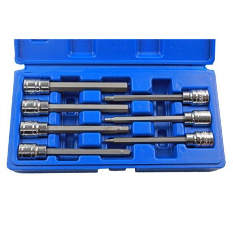 US Pro B1123 Coffret de 7 douilles à embouts hexagonaux pour clé Allen 3-10 mm