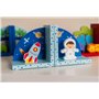 Mousehouse Gifts - Serre-Livres 3D pour Chambre d'enfant - en Bois/thème fusée