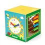 boppi Grand Cube d'activité en Bois 5 en 1 Labyrinthe à Billes à 2 Sens Huit Jouet sensoriel pour bébé avec Boulier Horloge Trie