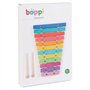 boppi Xylophone musical en bois naturel pour tout-petits et bébés avec 2 maillets en bois et 12 touches de couleur arc-en-ciel 3