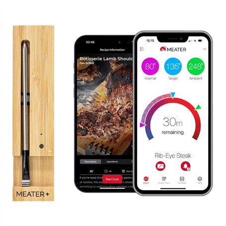 MEATER Plus | Jusqu'à 50m Longue Portée Thermomètre à Viande Intelligent Sans Fil Pour Gril