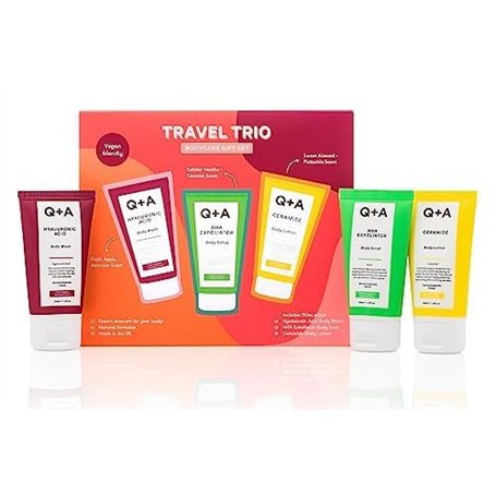 Q+A Coffret Cadeau Trio de Soins Corporels Voyage