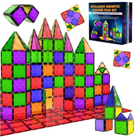 Desire Deluxe Montessori Lot de 37 Blocs de Construction magnétiques pour garçons et Filles – Jeu de Construction éducatif – Cad Desire Deluxe Montessori Lot de 37 Blocs de Construction magnétiques pour garçons et Filles – Jeu de Construction éducatif – Cad