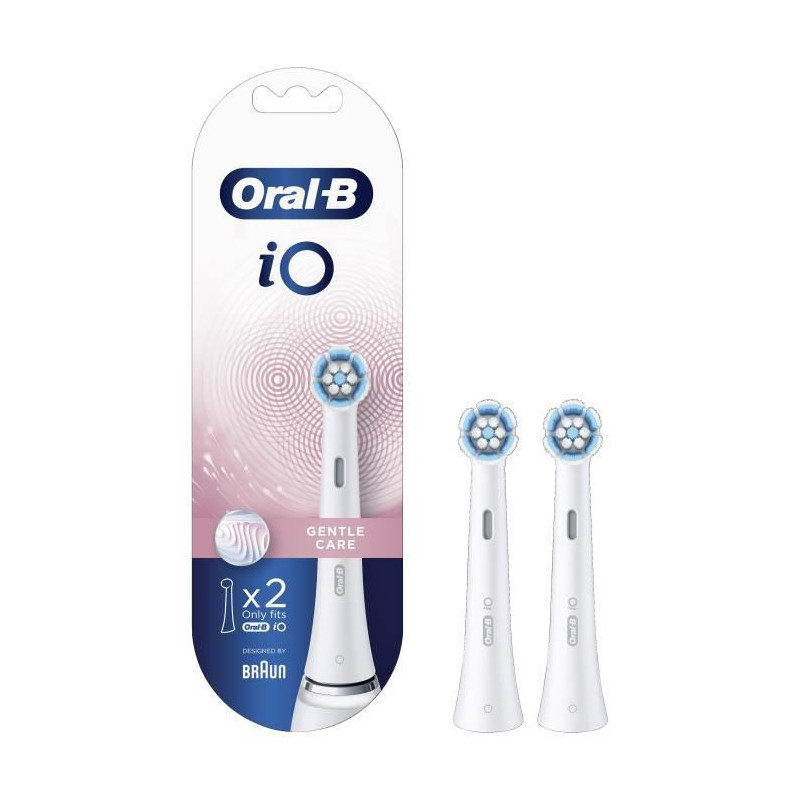 Oral-B iO Gentle Care 80335631 tête de brosses 2 pièce(s) Blanc