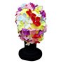 Blue Reef Leo Floral Bonnet de bain classique rétro 3D pour femme Multicolore Jaune Rose Violet Bleu Blanc Rouge Taille unique