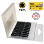 10 x SabreCut SCTX2550_10 50 mm TX25 T25 Jeu d'embouts de tournevis à percussion à une extrémité Torx Heavy Duty avec boîte de r