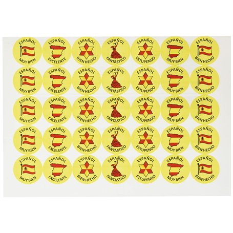 School Stickers Autocollants espagnols Well Done