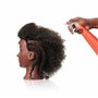 Tête de mannequin afro crépus serrés bouclés type 4 Marron