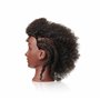 Tête de mannequin afro crépus serrés bouclés type 4 Marron