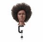 Tête de mannequin afro crépus serrés bouclés type 4 Marron