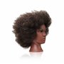 Tête de mannequin afro crépus serrés bouclés type 4 Marron