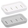 2 pièces Porte Savons Plastique étanche Porte-Savon avec Drain Boîte à Savon Panier à Savon Porte-éponge de Cuisine Boîte à Savo