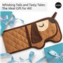 OTOTO Hot-Dog Gants de cuisine doubles mignons et amusants – Cadeaux pour les amateurs de chiens, cadeaux sur le thème du teckel