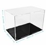 Belle Vous Vitrine Acrylique Rectangulaire Transparente - Grande Boite Vitrine de Protection 30x20x20cm Anti-Poussière pour Obje