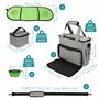 BELLE VOUS Sac de Voyage pour Chien avec Gamelles Pliables - Sac de Transport avec Poches Multifonctions - Rangement Accessoires
