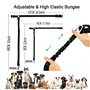 MOLHEM Lot de 2 ceintures de sécurité pour chien - Harnais de sécurité élastique réglable pour voiture - Laisse rembourrée élast