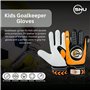 Gants de gardien de but de football junior pour garçons, enfants et jeunes avec paume super adhérente et protection durable (ora