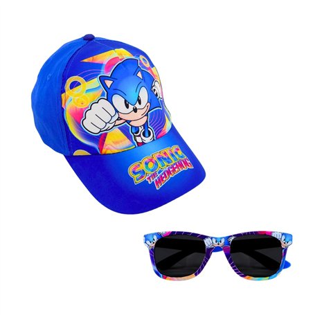 Sonic The Hedgehog Casquette et Lunettes de Soleil pour Garçon