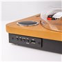 Roxel VRP-60 Tourne-disque vinyle avec haut-parleurs intégrés, BT IN/OUT, trois vitesses de lecture, sortie USB pour conversion