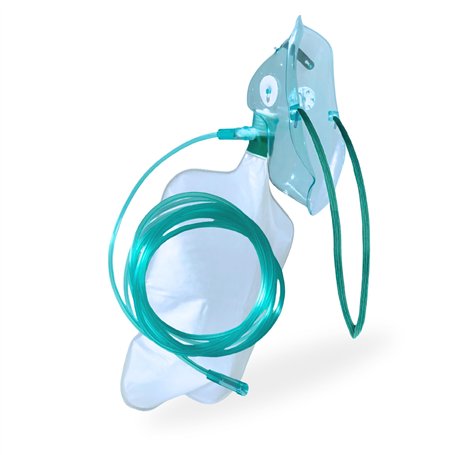 STAYPROTECH Masque à oxygène à haute concentration avec sac de réservoir et tube de 2