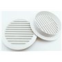 TEKLiNe 2 Grilles Ventilation Aération Plastique 140mm Encastré Rond Protection Insectes Système Air Maison Couleur Blanc, Grill