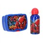 Diakakis Spiderman Ensemble repas pour enfants – Boîte à sandwich et bouteille d'eau en aluminium de 500 ml – Ensemble repas de
