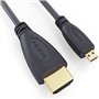 Câble micro HDMI haut débit (type D) vers HDMI (type A) – Câble pour connecter une caméra ASUS EEE PAD MEMO à une TV