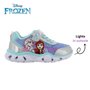 Disney Frozen Elsa Chaussures de sport pour enfant avec motif La Reine des Neiges Idéal pour l'école et les loisirs, Mauve/argen