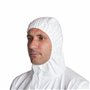 DuPont Tyvek 500 Xpert | Vêtement de Protection Chimique, à Capuche, Catégorie III, Type 5-B et 6-B | Robuste et Légère | Blanc 