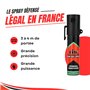 Spray de défense HOERNECKE TIW Farb-Gel 20 ML et sifflet d'alerte – Pack de Protection personnelle – Gel Rouge indélébile, porté