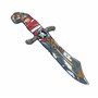 Liontouch - Couteau Pirate - Capitaine Rayure Rouge | Jouet en Mousse d'imitation avec Motif de crâne | Armes sûres et Armure de