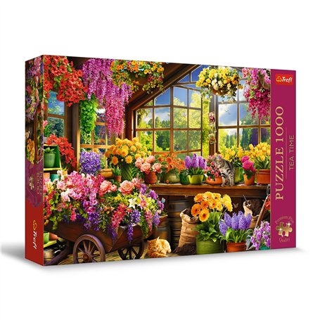 Trefl Premium Plus Quality - Puzzle Tea Time : Préparation au Printemps - 1000 pièces