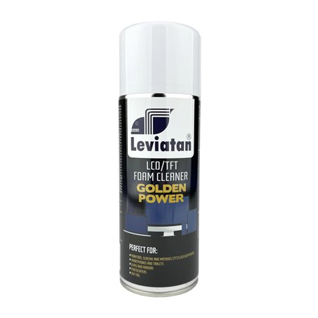 LEVIATAN GOLDEN POWER Mousse de Nettoyage pour Écrans 400ml - Nettoyant Écran pour LCD/TFT