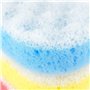 IDEA HOME 3 Pièces Éponge de Massage et Douche - Exfoliante Corps - Double Épaisseur, Couleurs Assorties