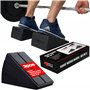 MuscleForge® Squat Wedge Block - Lot de 3 planches inclinées pour l'étirement des jambes