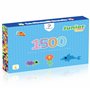 La Manuli Lot de 1500 grandes perles à repasser de 10 mm - Taille XL - Pour enfants à partir de 3 ans - Kit de recharge de perle