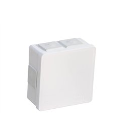 ViPlast 7717 002-01 Boîte de dérivation en saillie pour pièces humides 78 x 78 x 31 mm (intérieur) avec raccord en caoutchouc sa