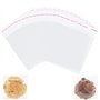 Lot de 100 sachets en cellophane transparent refermables pour bonbons