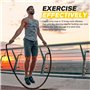TOORGGOO Springseil Lesté 1,3 kg pour Hommes et Femmes - Corde à Sauter Lourde pour Entraînement, Améliore la Force et la Muscul