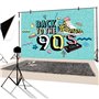 5x1m Vinyle Toile de Fond Années 90 ?th鑝e Décor de fée Retour aux années 90 Contexte Fond de Studio Photo Décors de f
