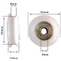 Winwill® 4pcs U roue de guide de roue de rainure Poulie de roulement de boule scellée 6 * 32 * 10mm 0.23 "* 1.39 *